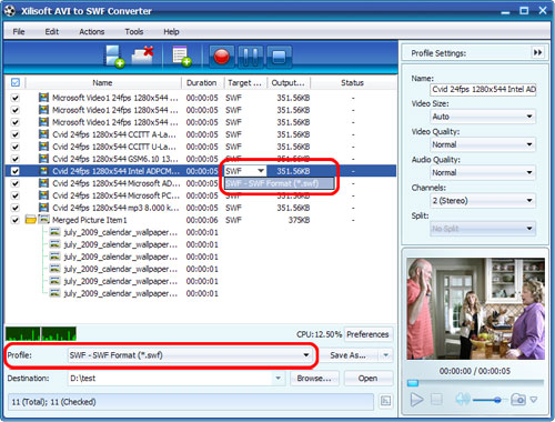 Xilisoft AVI to SWF Converter