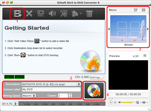 Burn DivX to DVD on Mac
