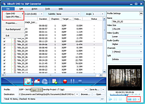 Xilisoft DVD to 3GP Converter