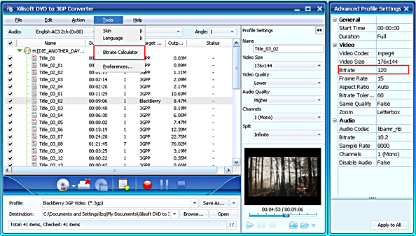 Xilisoft DVD to 3GP Converter