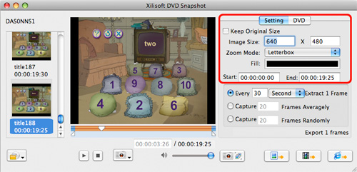 Xilisoft DVD Snapshot for Mac
