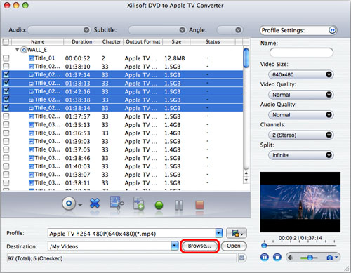 Xilisoft DVD to Apple TV Converter for Mac