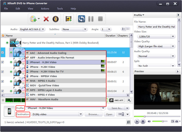 Xilisoft DVD to iPhone Converter