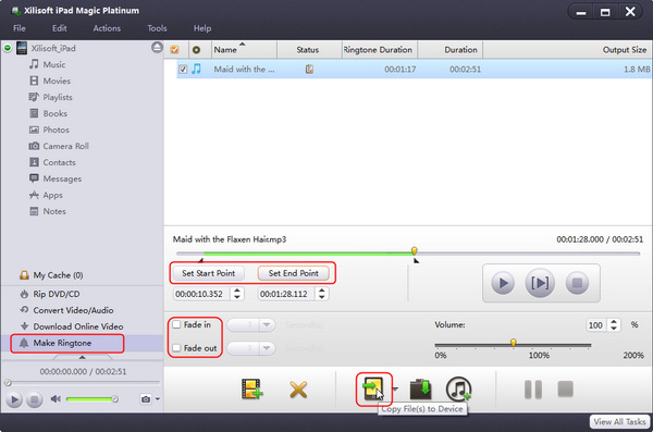 Make iPhone ringtones