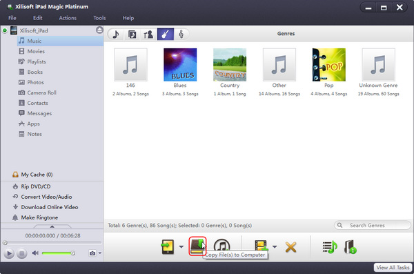 Backup iPad files to computer