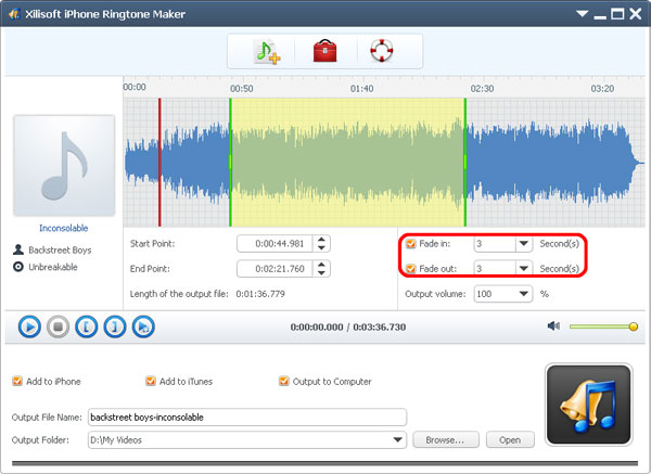 Xilisoft iPhone Ringtone Maker, make iPhone ringtone