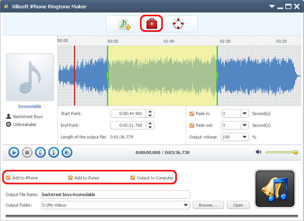 Xilisoft iPhone Ringtone Maker