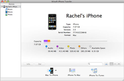 Xilisoft iPhone Transfer for Mac