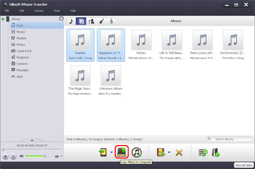 Backup iPhone files to Computer