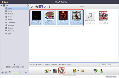 Transfer iPod files to iTunes