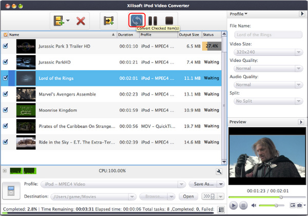 Xilisoft iPod Video Converter for Mac