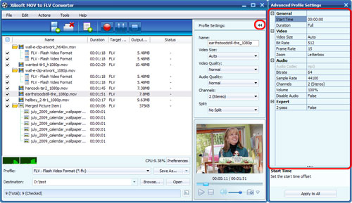 Xilisoft MOV to FLV Converter