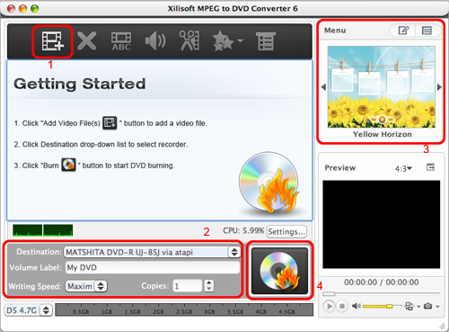 Burn MPEG to DVD on Mac