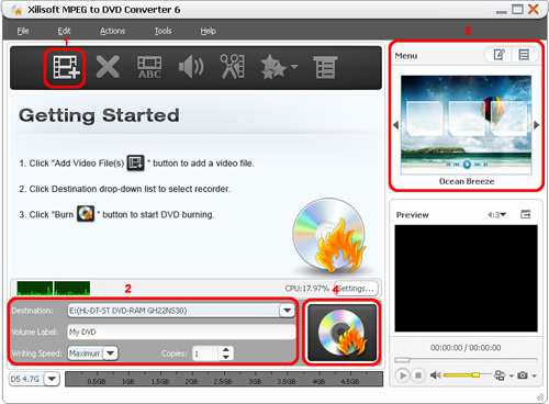 Xilisoft MPEG to DVD Converter