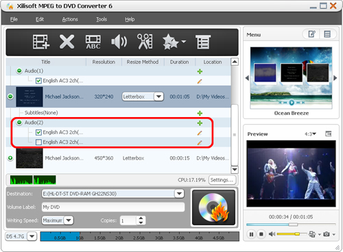Xilisoft MPEG to DVD Converter