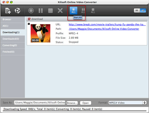 Xilisoft Online Video Converter for Mac