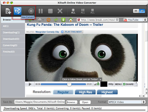 Xilisoft Online Video Converter for Mac