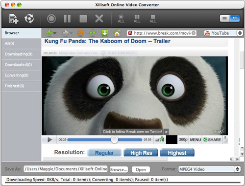 Xilisoft Online Video Converter for Mac