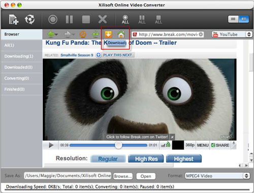 Xilisoft Online Video Converter for Mac