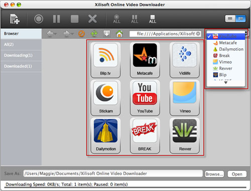 Xilisoft Online Video Downloader for Mac