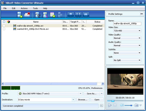 Convert videos to Xbox, video converter, video to Xbox converter