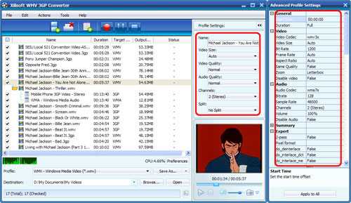 Xilisoft WMV 3GP Converter