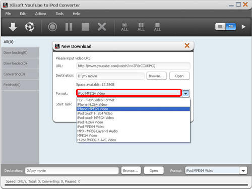 Download YouTube video, YouTube to iPod converter, Convert YouTube video to iPod