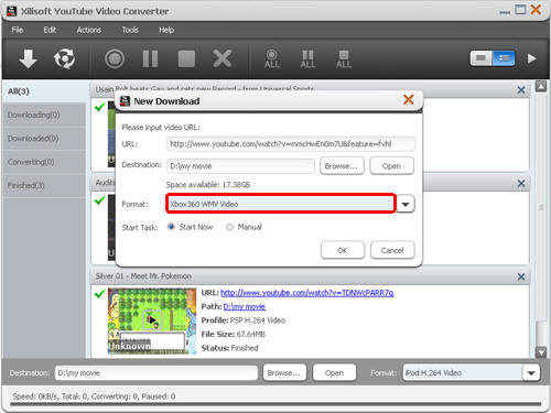 Download YouTube video, YouTube video converter, Convert YouTube video to Xbox