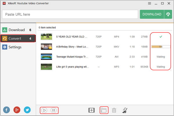 Start Youtube to phones, players conversion