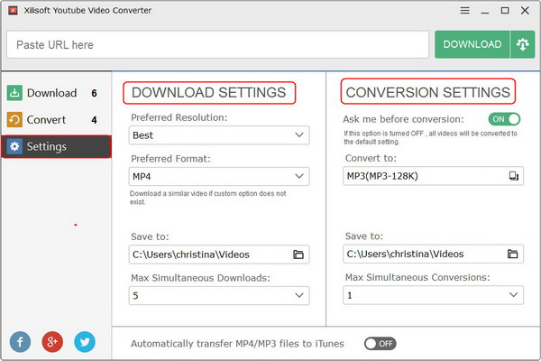 Convert FLV/MP4 videos to other video formats