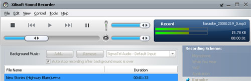 record your voice and make your songs