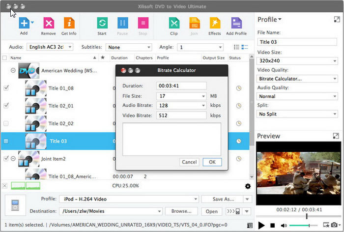 Xilisoft DVD to Video for Mac