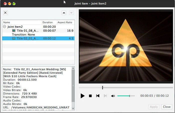 Xilisoft DVD to Video for Mac