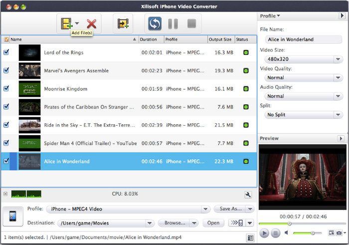 Xilisoft iPhone Video Converter for Mac
