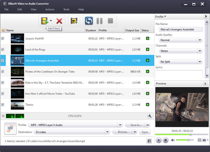 Xilisoft Video to Audio Converter